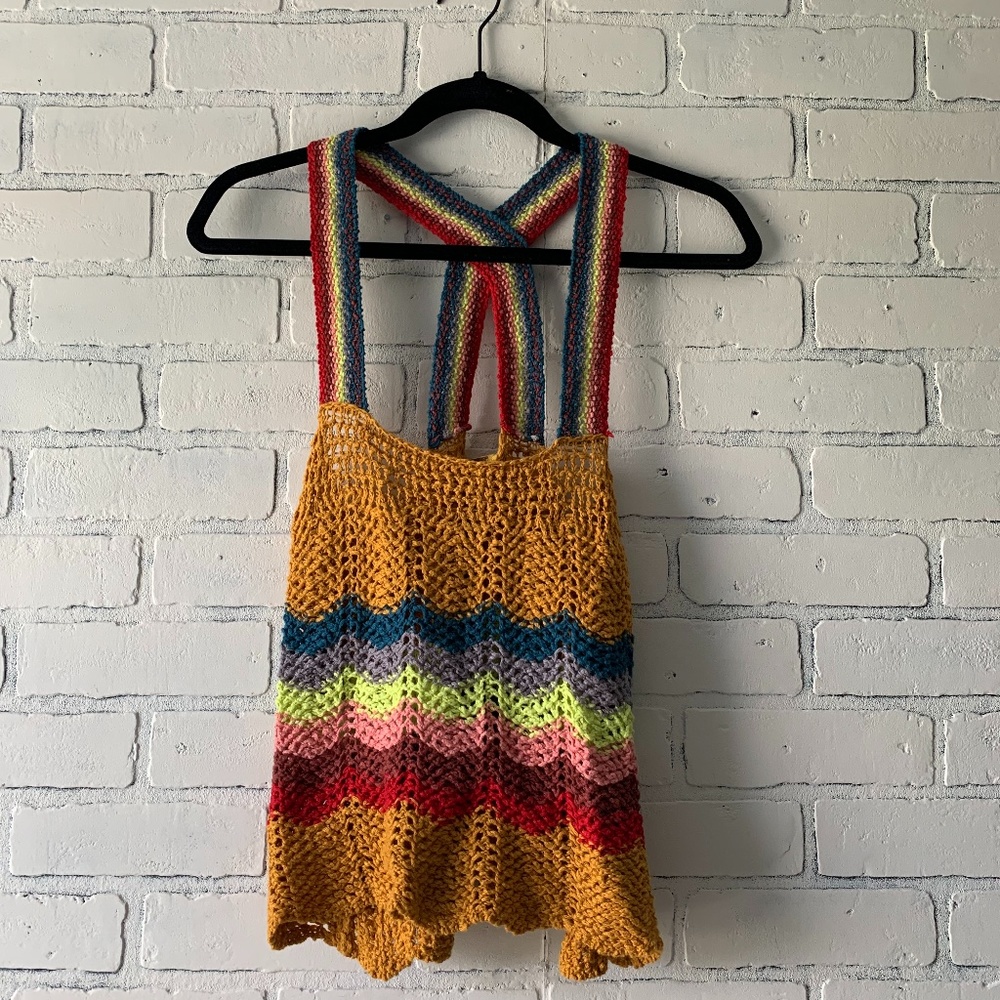 Crochet Free People Tank Top